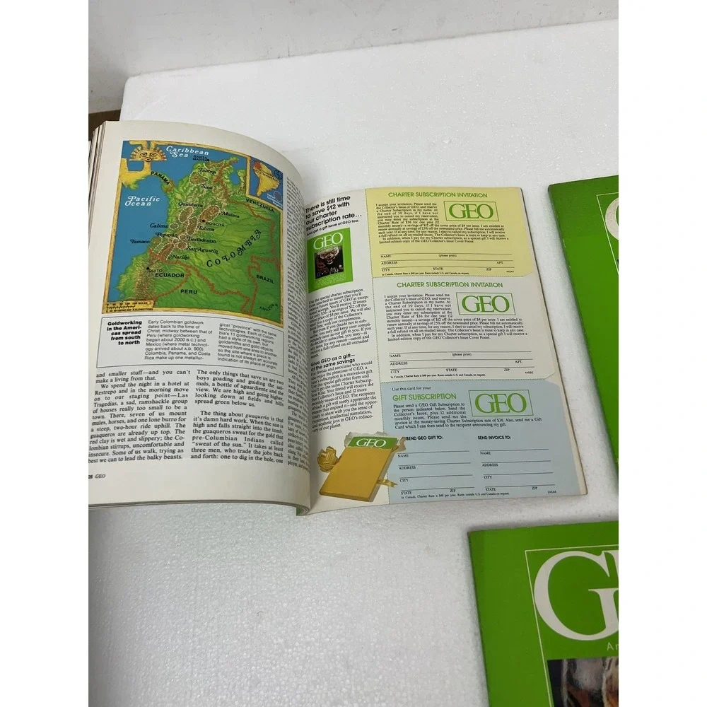 GEO Magazine Lot x3 March April 1980 Collector's Edition A NEW VIEW OF OUR WORLD
